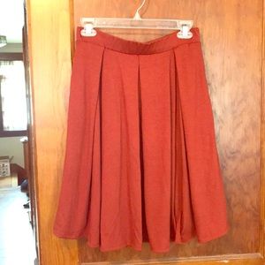 Medium LuLaRoe Madison Skirt in Burnt Orange